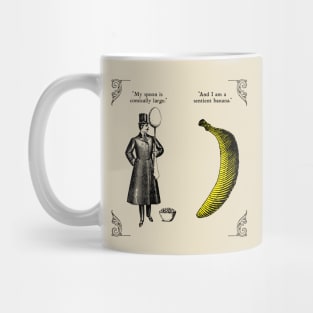 The Olde Joke of a Big Spoon and a Banana Mug